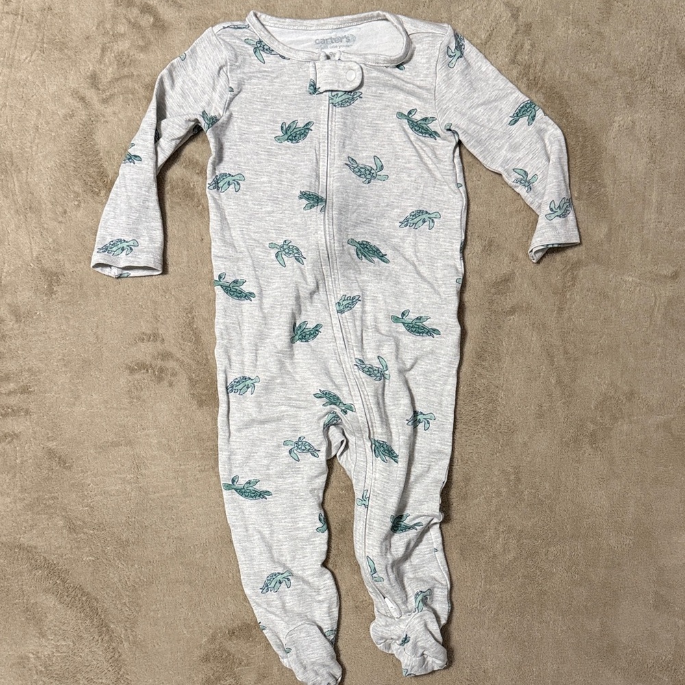 Carter’s Gray Turtle Print Kids One Piece